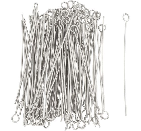 Řetízkové kolíky s jedním očkem, 100ks, 45mm