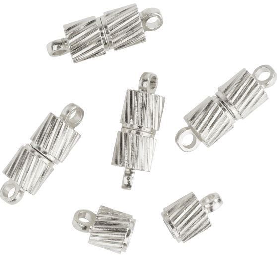 Magnetická spona, "Bow" stříbrné barvy