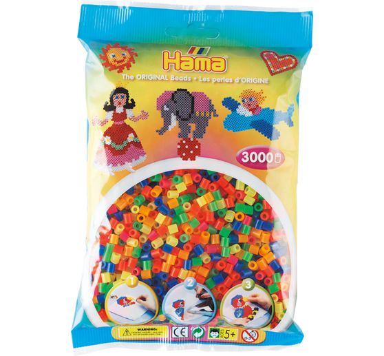 Hama Beads "Neon", 3.000 pcs.