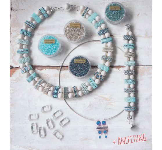 Acrylic 2-hole carrier beads