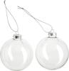 VBS Glass balls, &Oslash; 8 cm, 2 pieces