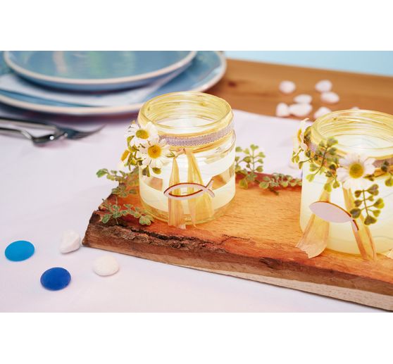 Ribbon with linen edge