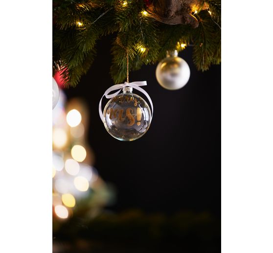 VBS Glass balls, Ø 8 cm, 2 pieces