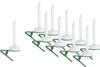 VBS LED Christmas tree candle with clip, 10 pieces