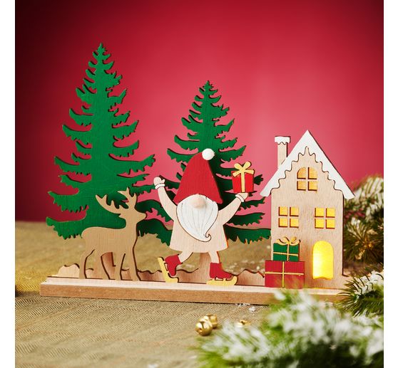 VBS dřevěná stavebnice " "Vánoční skřítci"