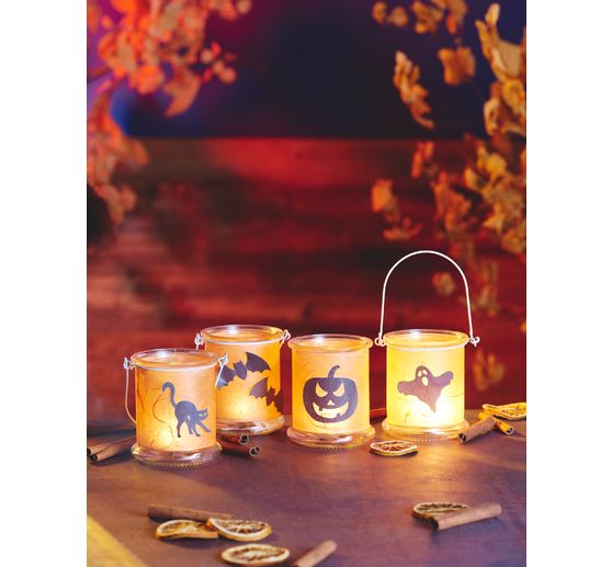 VBS Glass lantern with metal bracket