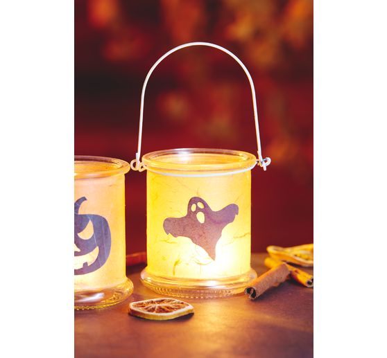 VBS Glass lantern with metal bracket