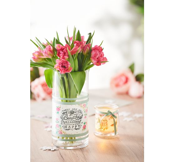 VBS Glass lantern with metal bracket