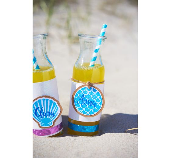 VBS Glass bottles "Milk", set of 3