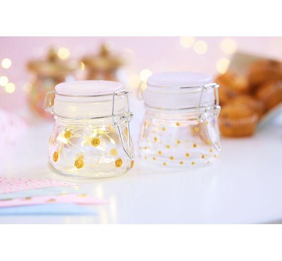 VBS Jars with clip closure "Bulbous", 24 pieces