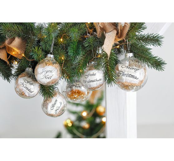 VBS Glass balls, Ø 8 cm, 2 pieces