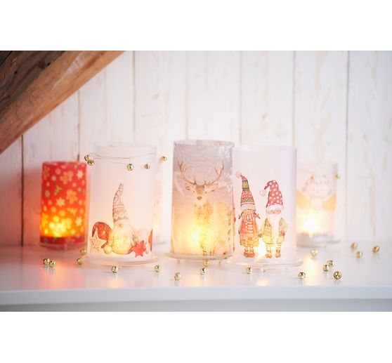 VBS LED svíčky, 4 kusy, s časovačem