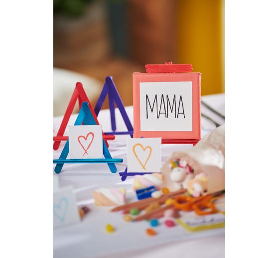 VBS Wooden spatula & round bars "Mega Set", 300 parts