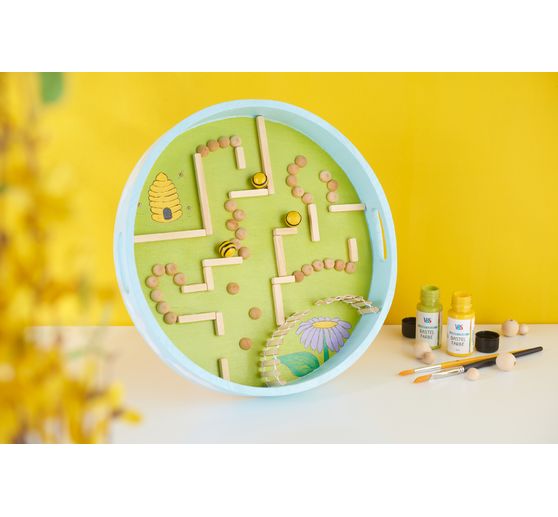 VBS Wooden half balls, "Ø 15 mm", 50 pieces