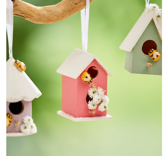VBS Dekorativní ptačí budky "Minis", sada 8 kusů
