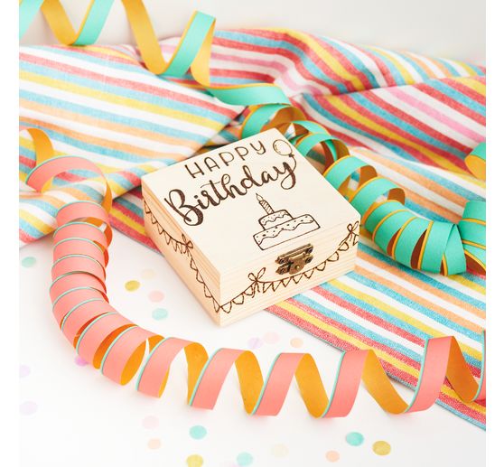 VBS Dřevěn&aacute; krabička, čtvercov&aacute;