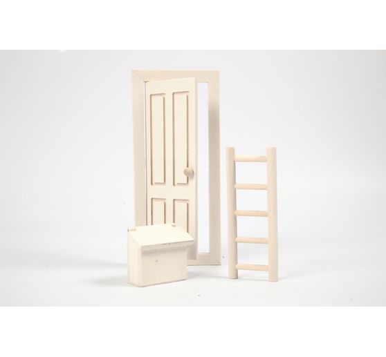 Vílí dveře a vílí nábytek, 3 kusy.