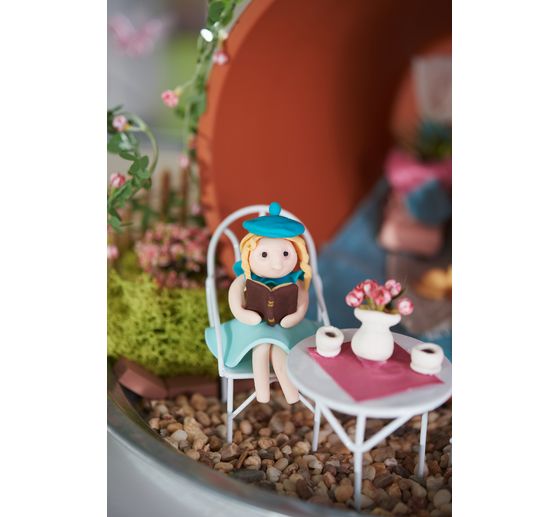 Mini seating group 3pcs., white,2 chairs+1table