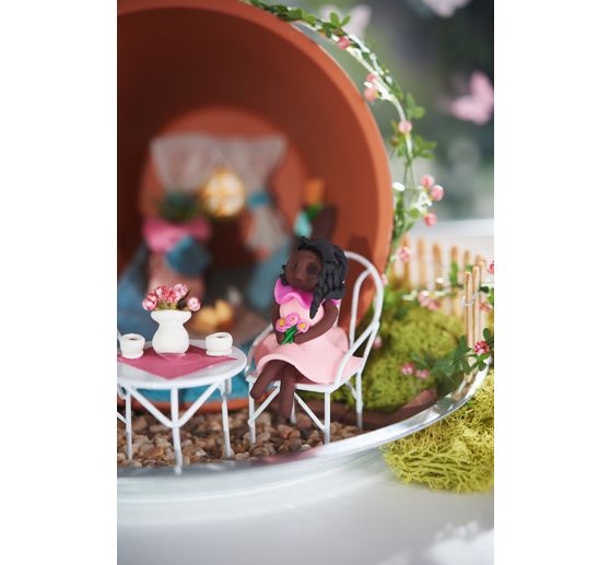 Mini seating group 3pcs., white,2 chairs+1table