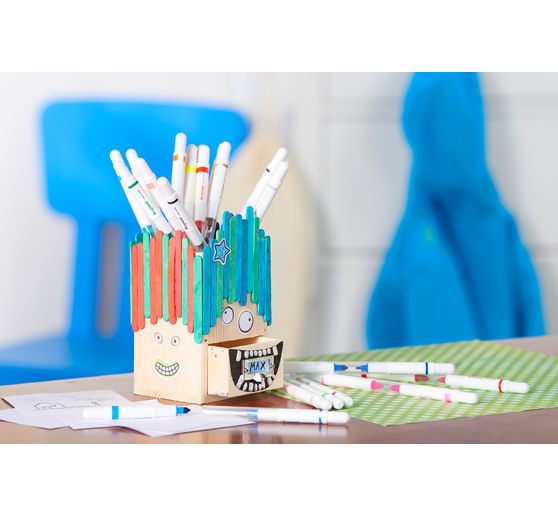 VBS Wooden spatula & round bars "Mega Set", 300 parts