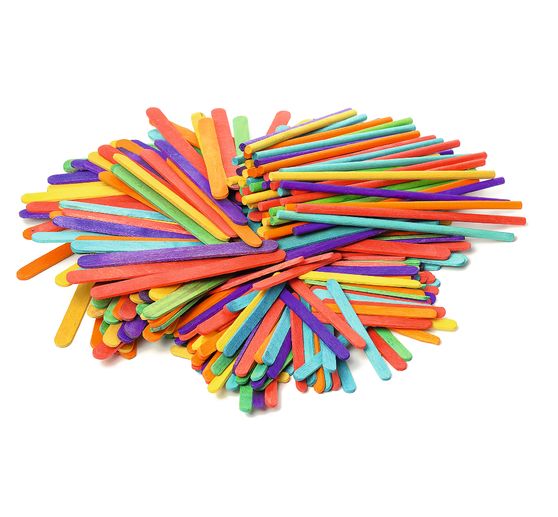 VBS Wooden spatula & round bars "Mega Set", 300 parts