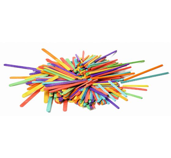 VBS Wooden spatula & round bars "Mega Set", 300 parts