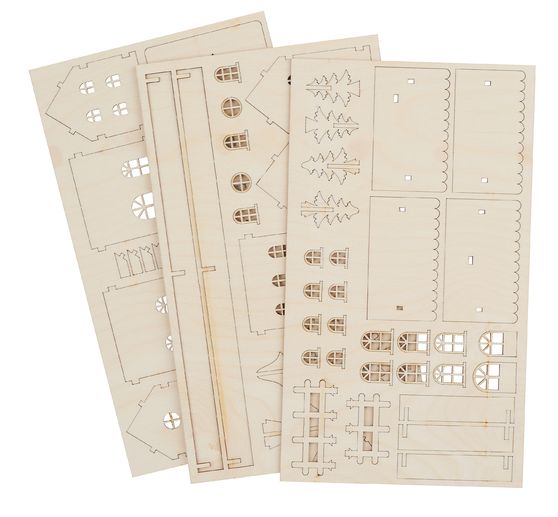 Dřevěná stavebnice "2 lehké domky"