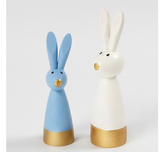 Wooden rabbits figure cone