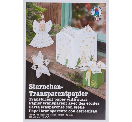 Průsvitný papír "Hvězdičky"