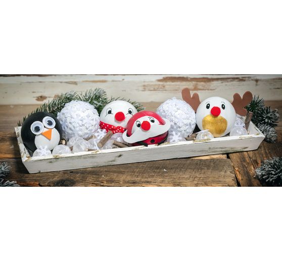 Koule z papírmašé VBS, 6 kusů