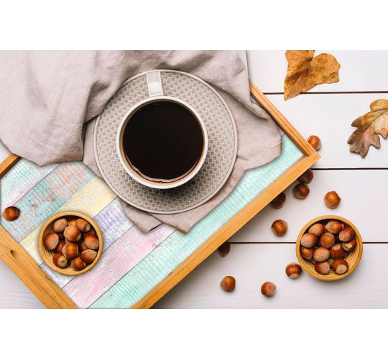 Karton s motivem "Dřevěný pastel"