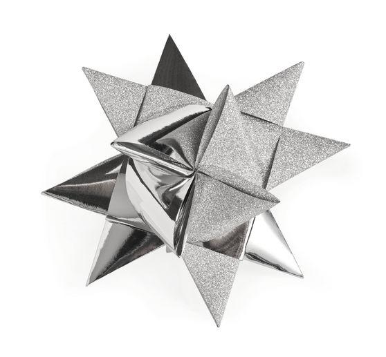 Paper strips "Glitter, silver", 25 mm