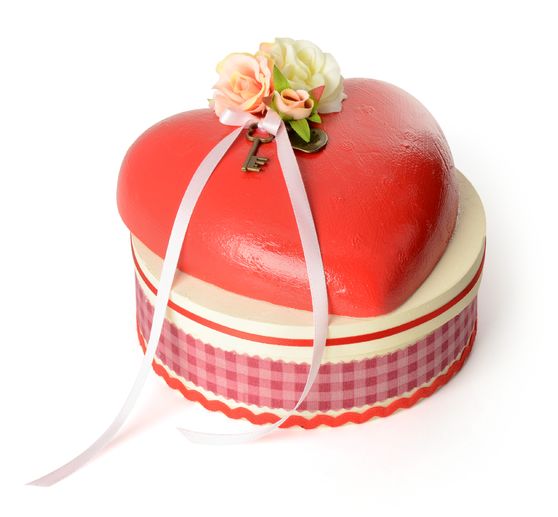 VBS dřevěná krabička "Round", Ø 15 cm