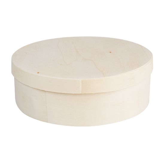 VBS dřevěná krabička "Round", Ø 15 cm