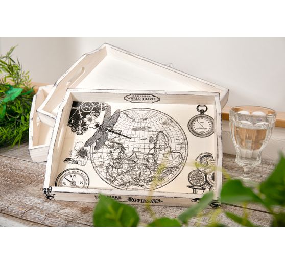 VBS Wooden tray, set of 3