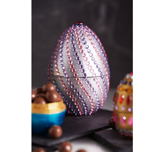 Paper mache eggs, divisible, 3 pieces