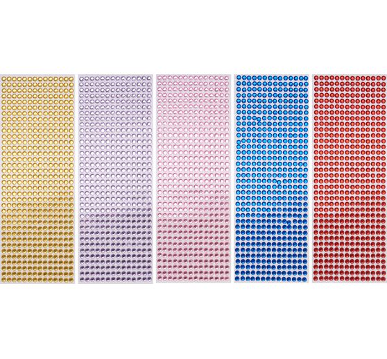 VBS Gemstones "6 colors", 6 cards of 500 pieces