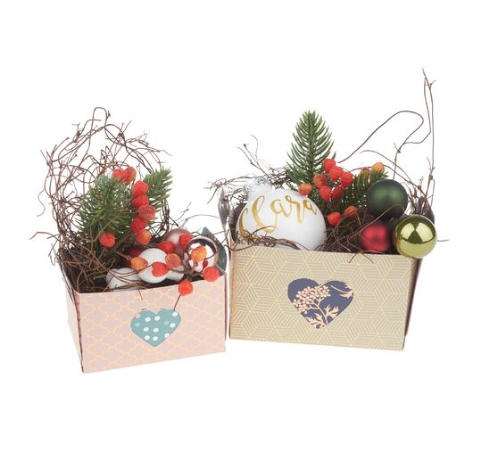 VBS Template set "Basket heart cutout"