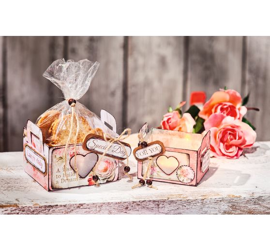 VBS Template set "Basket heart cutout"