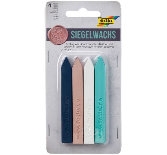 Sealing wax, 4 coloured