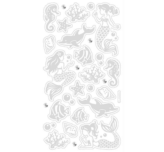 Metalická nálepka "Mermaid"