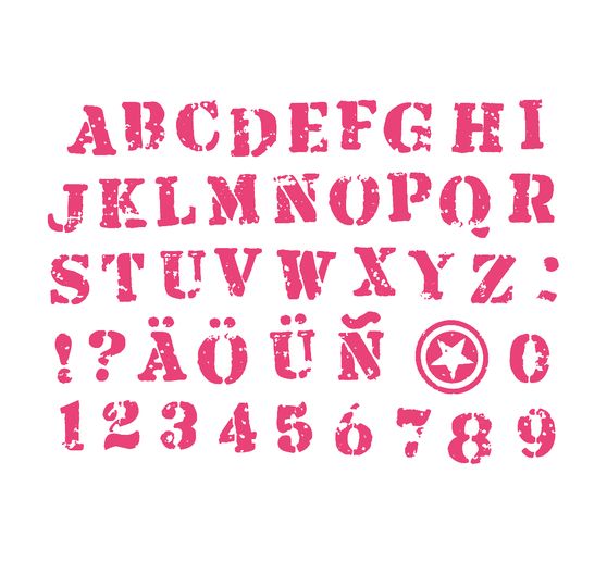 Stamp set "Letters & Numbers"