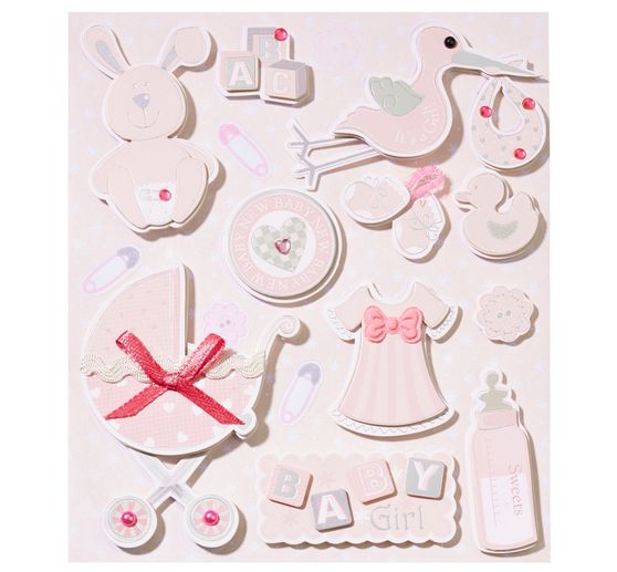 3D samolepka "Baby Girl II"