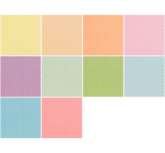Paper set "Dots", pastel