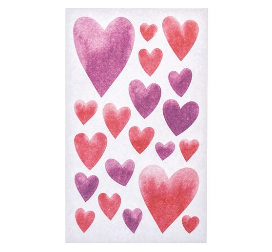 Samolepka "Srdce akvarel"