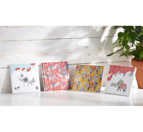 Décopatch papír "Flying Dots Red"