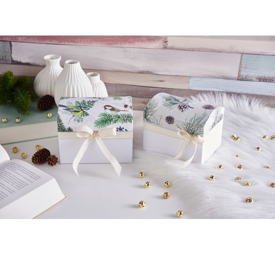 Truhlice VBS, sada 2 kusů, z bílého kartonu