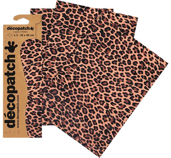 Pap&iacute;r D&eacute;copatch "Leopard"