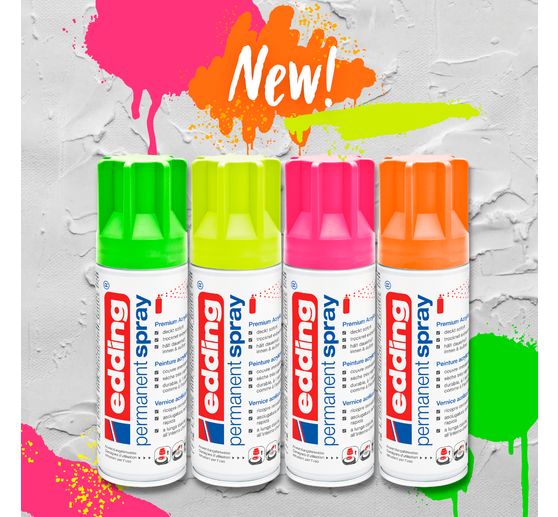 edding 5200 "Permanentní sprej", hedvábně matný
