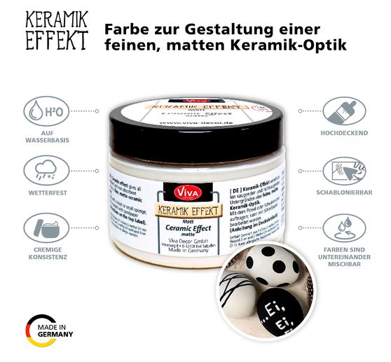 Keramický efekt Viva Decor, smetanová barva